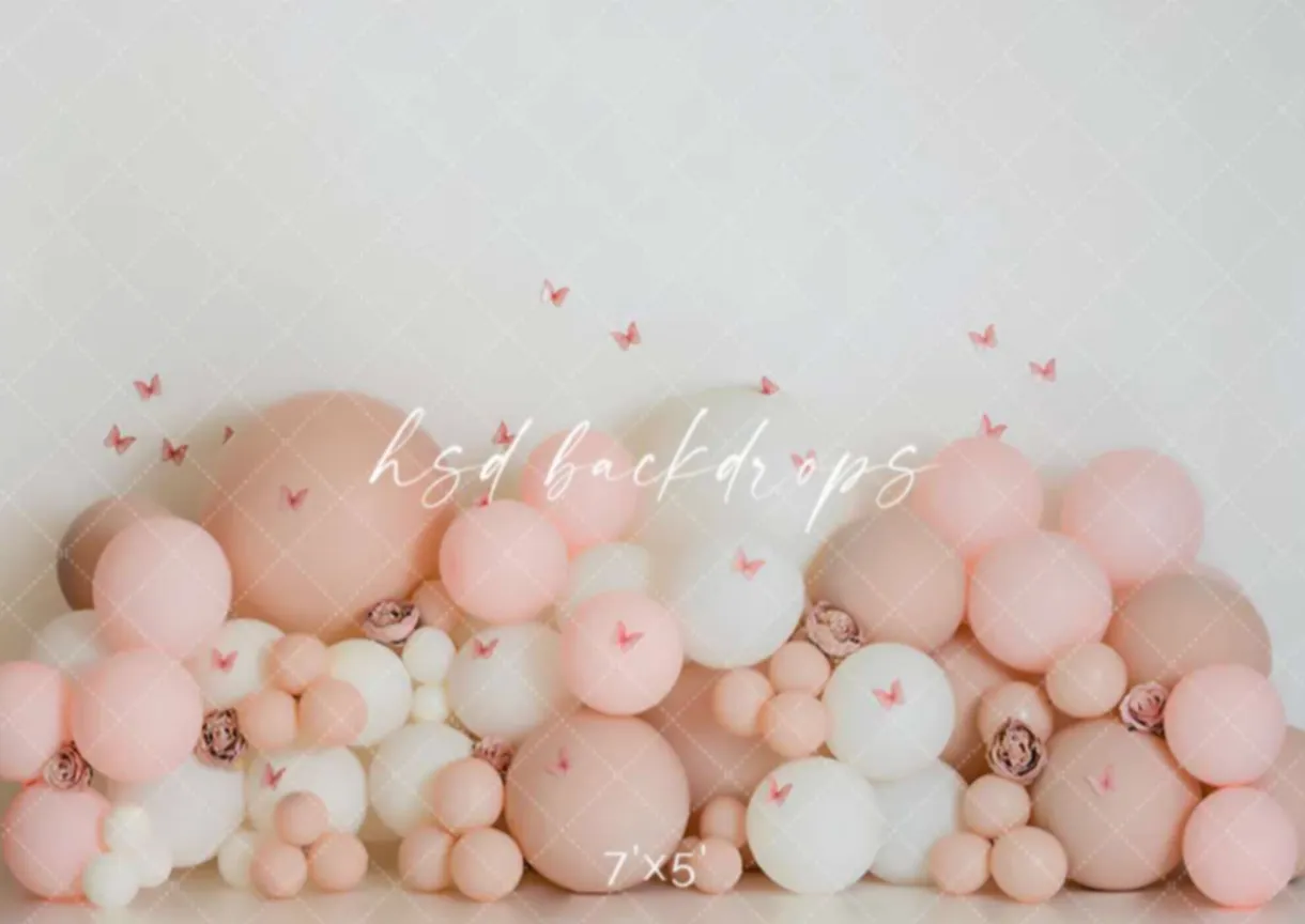 Pink Balloons & Butterflies