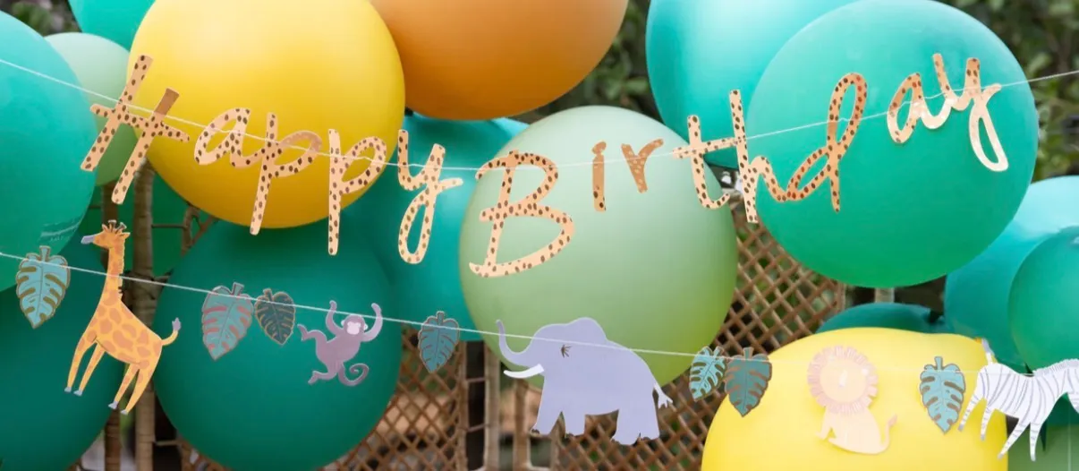 Animal Banner & Happy Birthday Banner