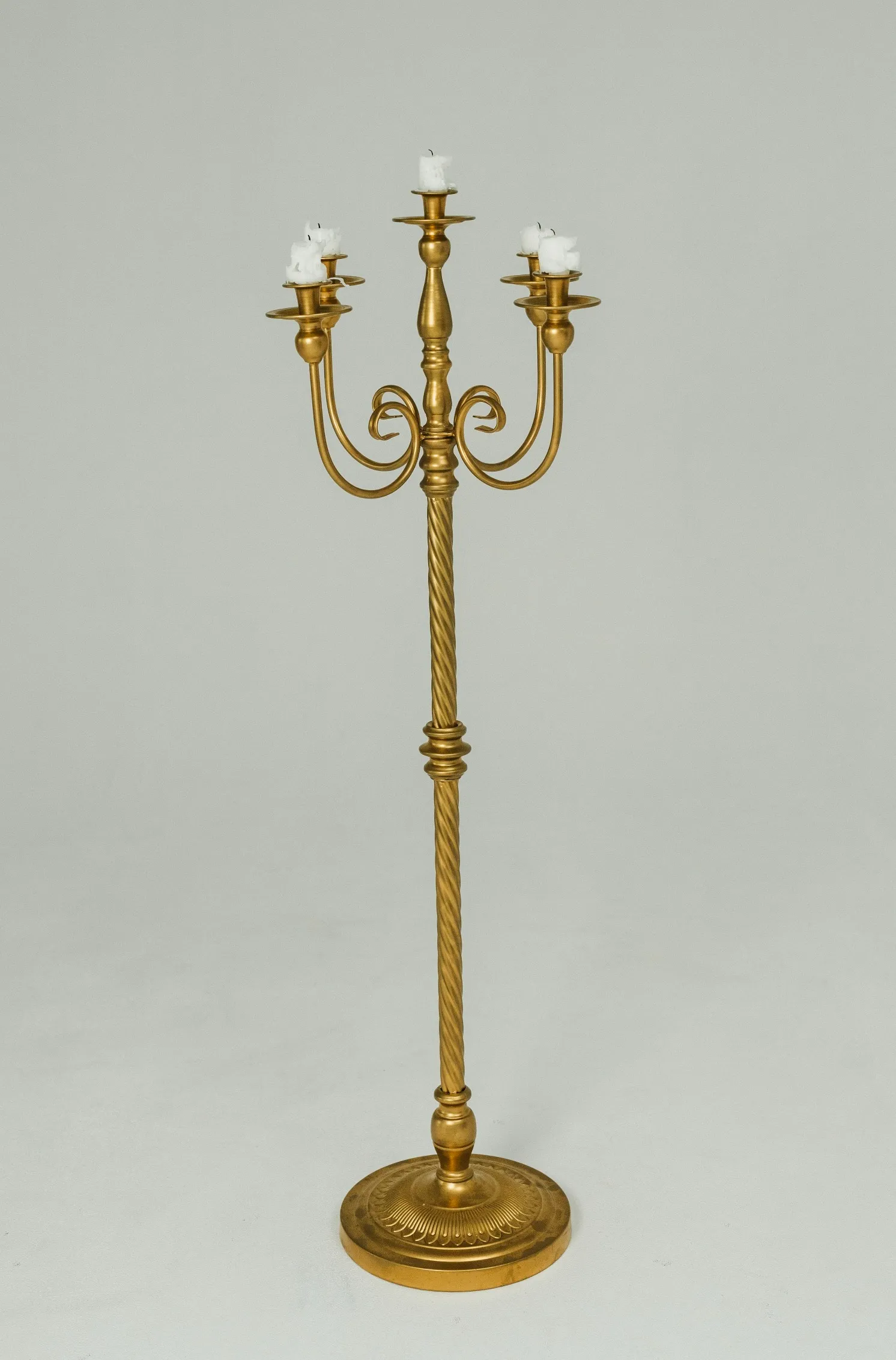 Gold Twisted Candelabras (Qty. 2) 