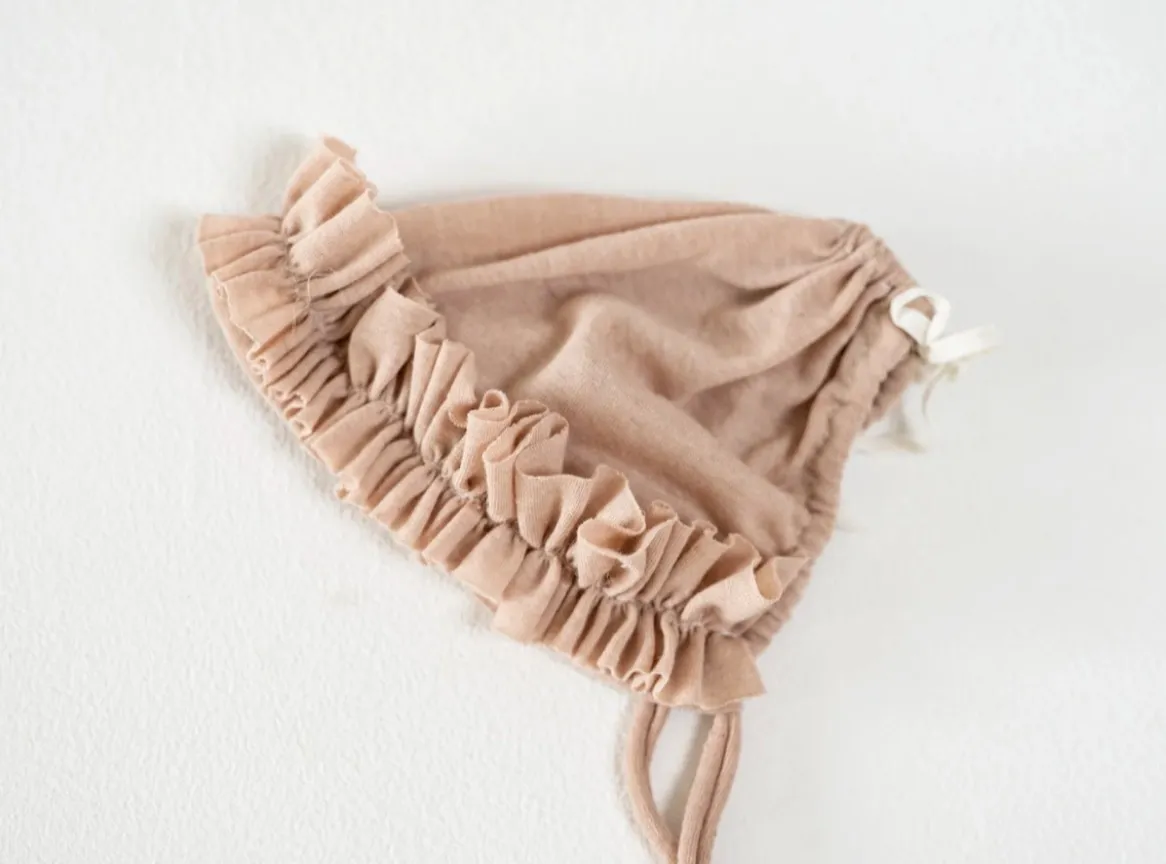 Cream Cotton Bonnet