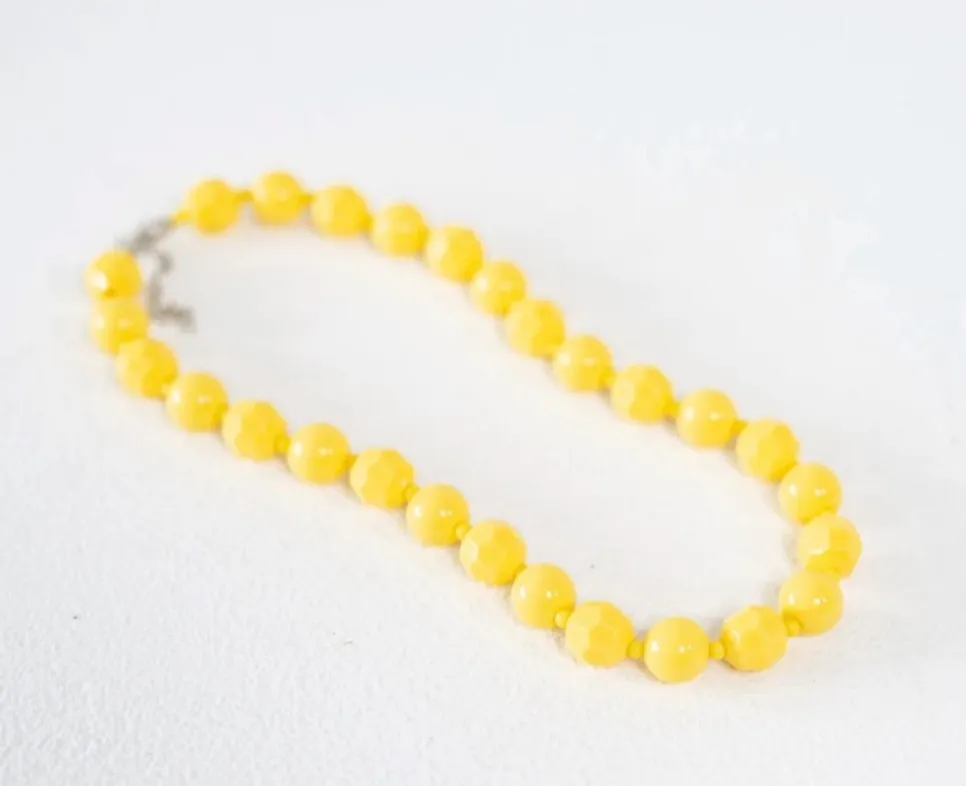 Yellow Beaded Necklace