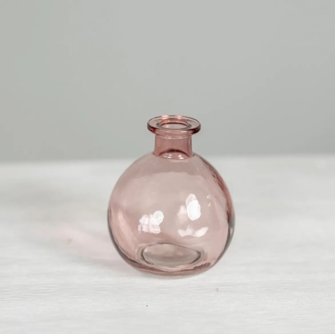 Light Pink Bubble Bud Vase