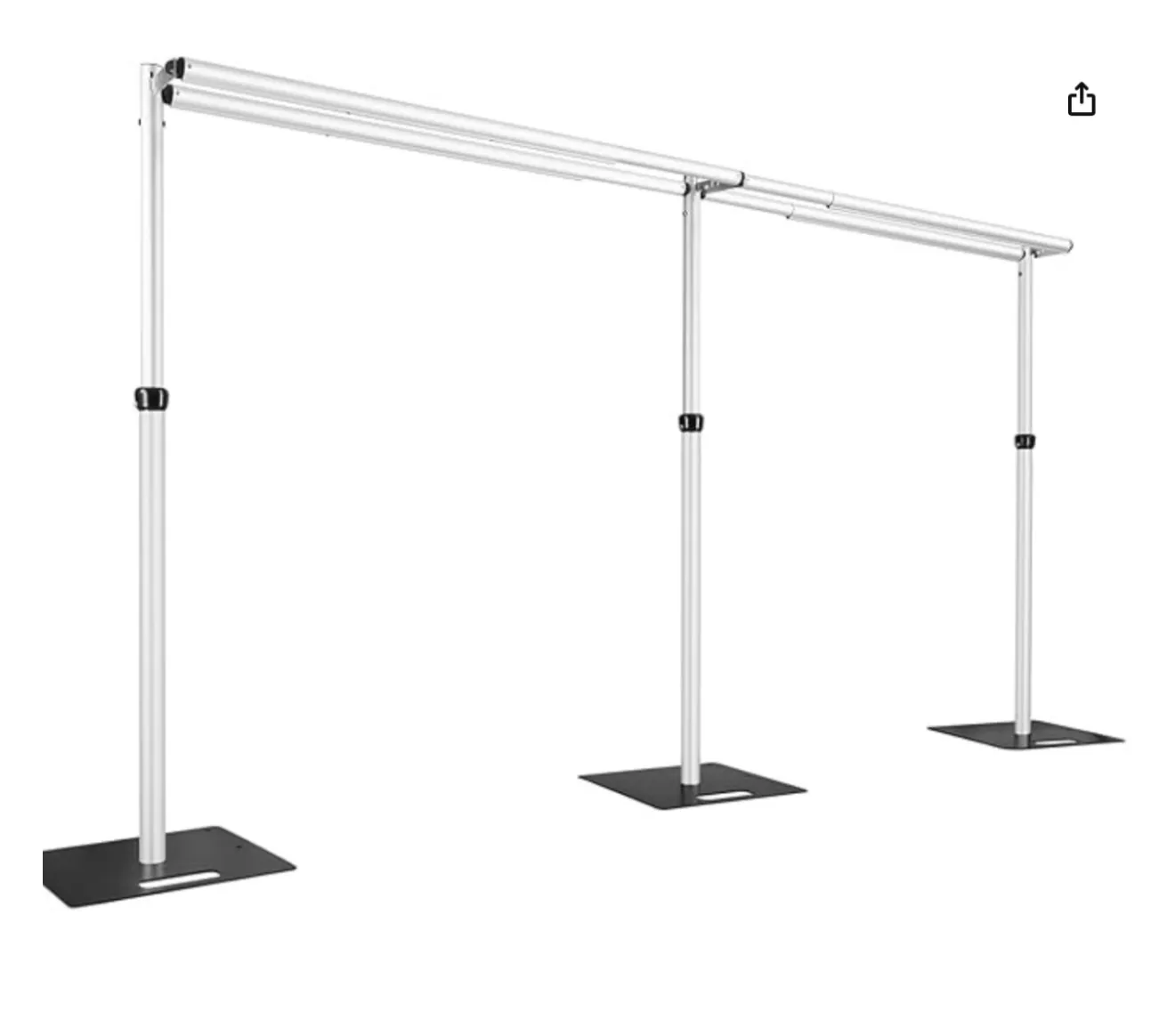 10x20Ft Double Crossbar Pipe and Drape Stand Kit