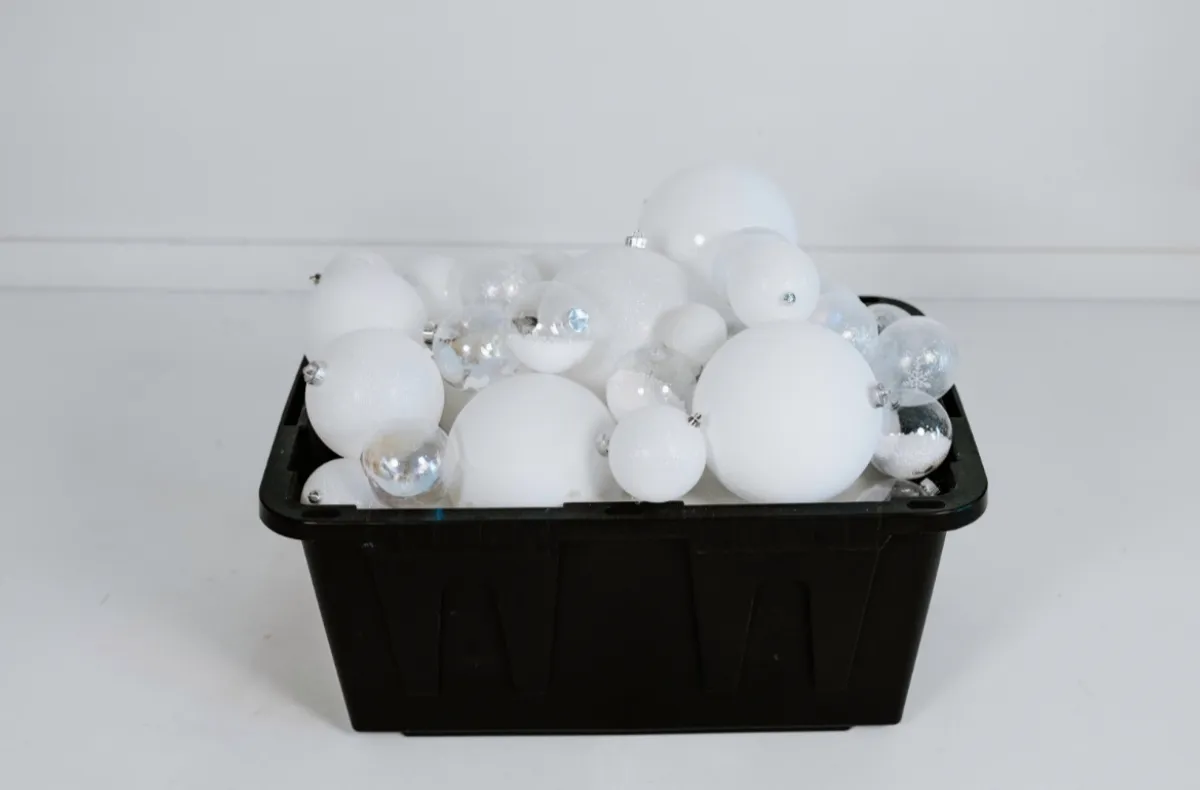 White & Clear Ornaments