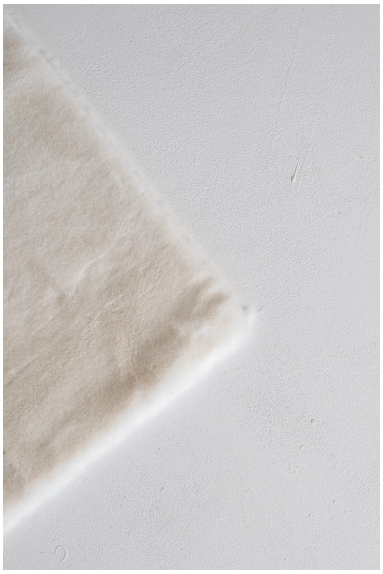 Beige Fuzzy Rug