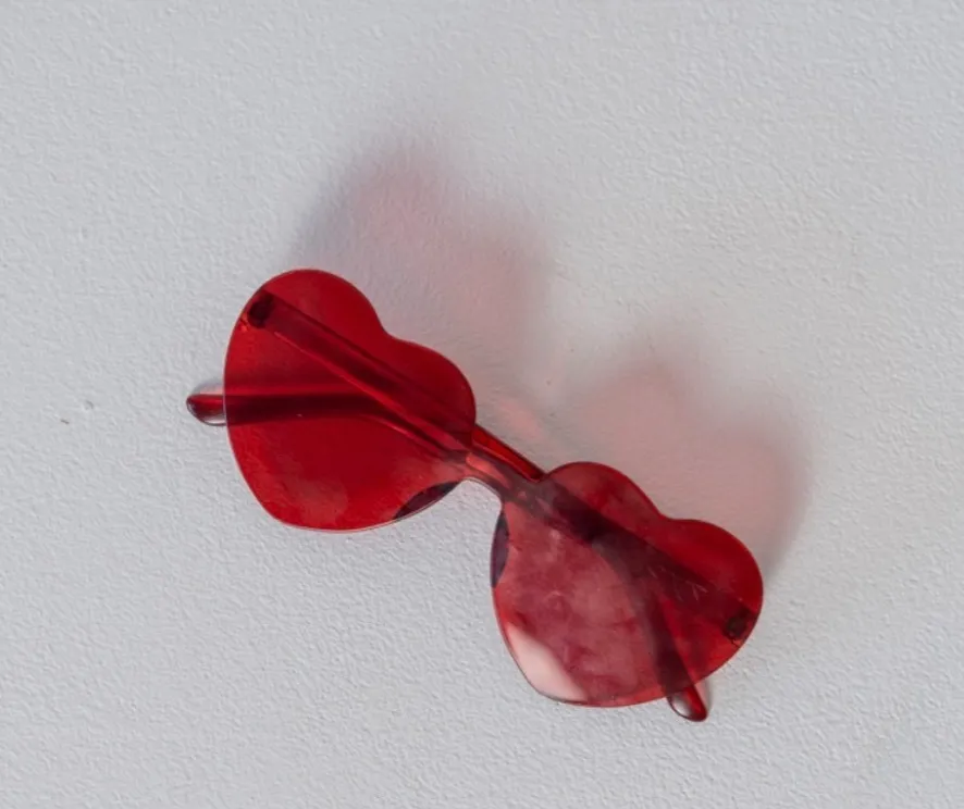 Red Heart Glasses