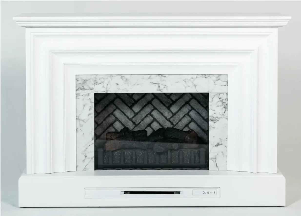 White Fireplace