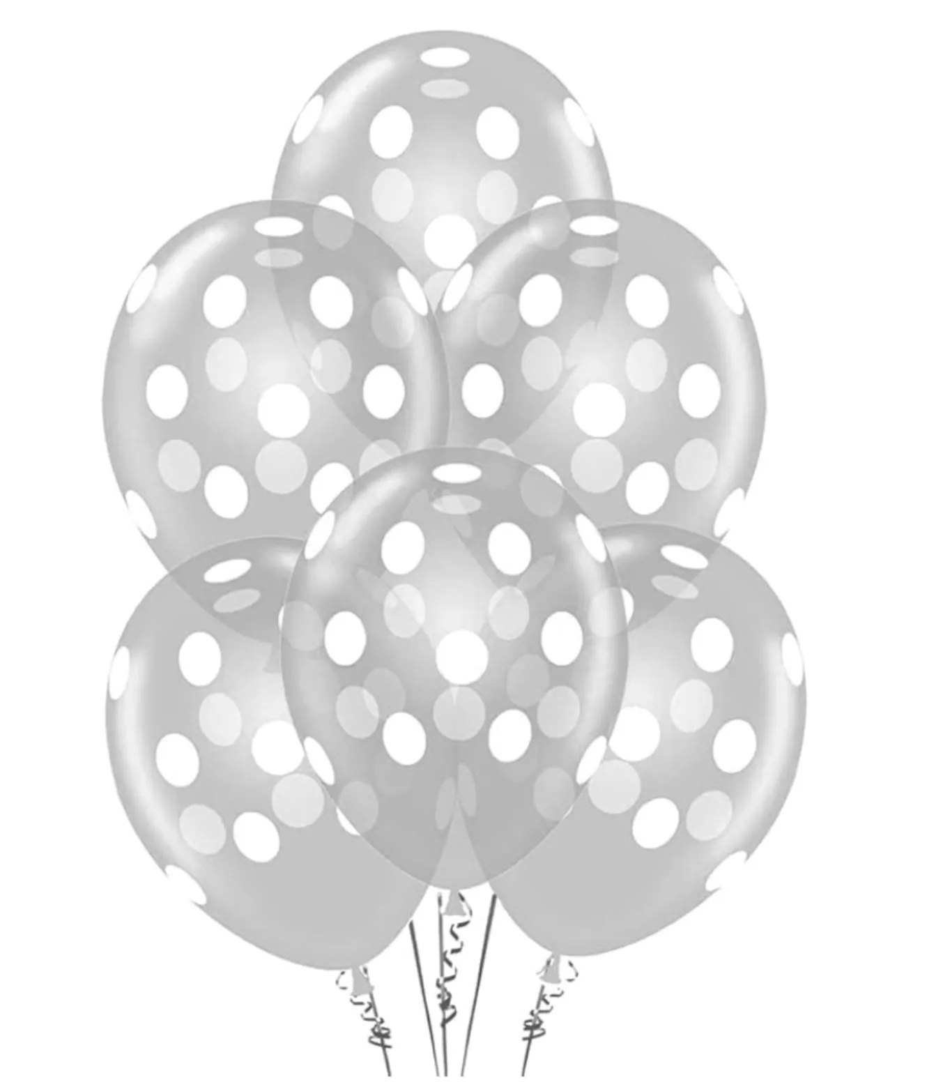 Clear Polka Dot Balloons