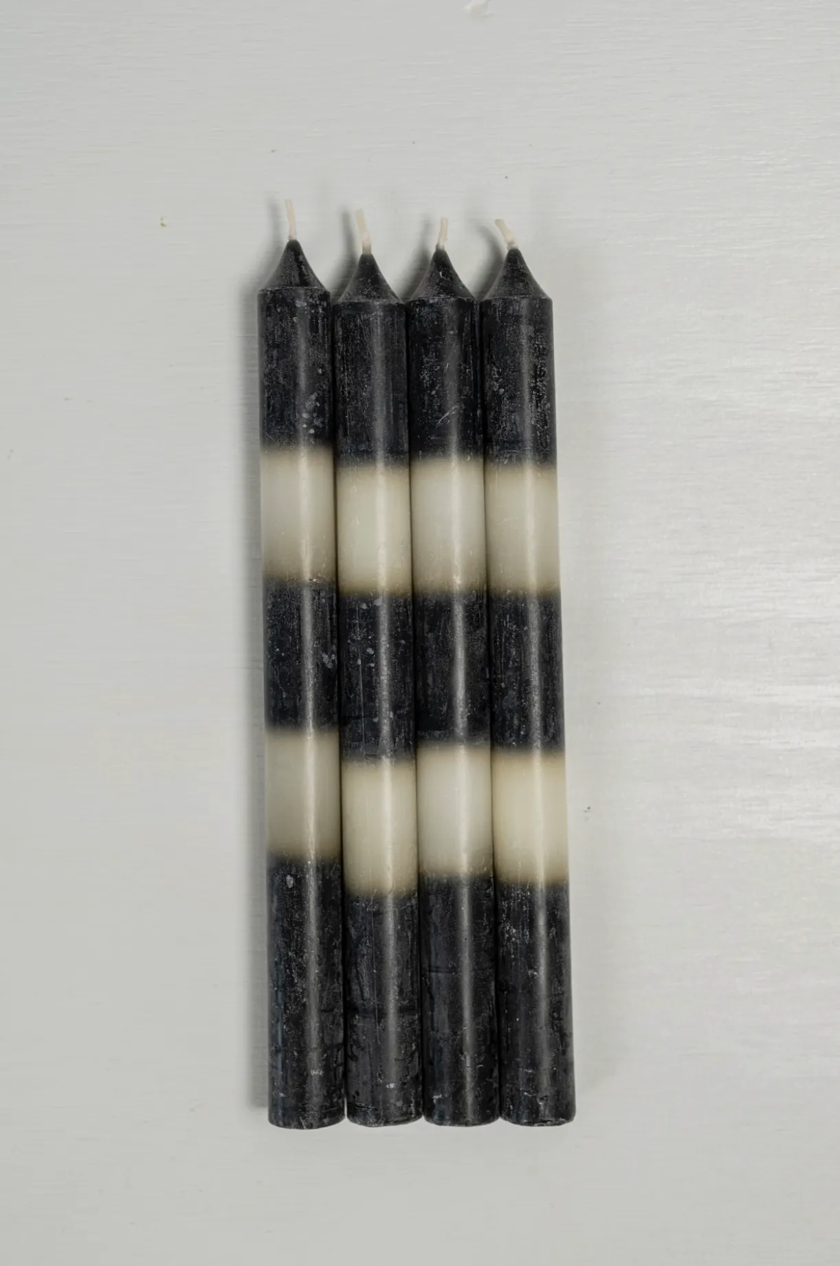 Black And White Striped Candles