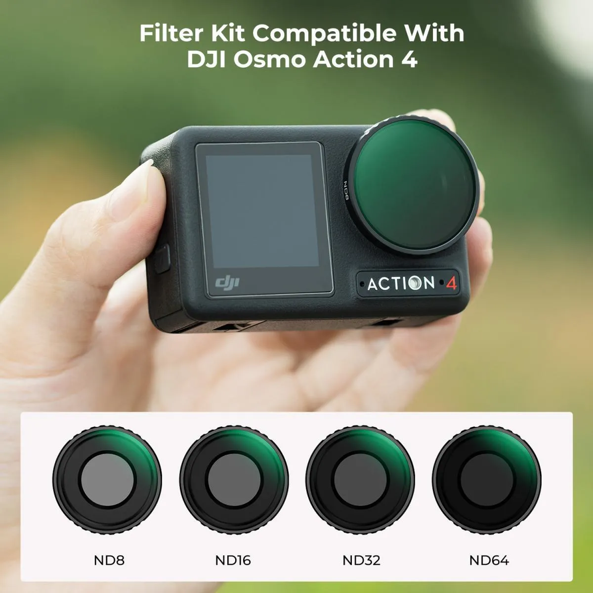 Lens Filter - K&F Black Promise 1/8 for DJI Osmo Action 4