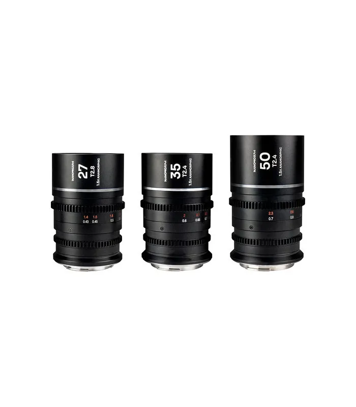 Lens - Laowa Nanomorph Anamorphic S35 Bundle (27,35,50mm) (Silver) (Cine)