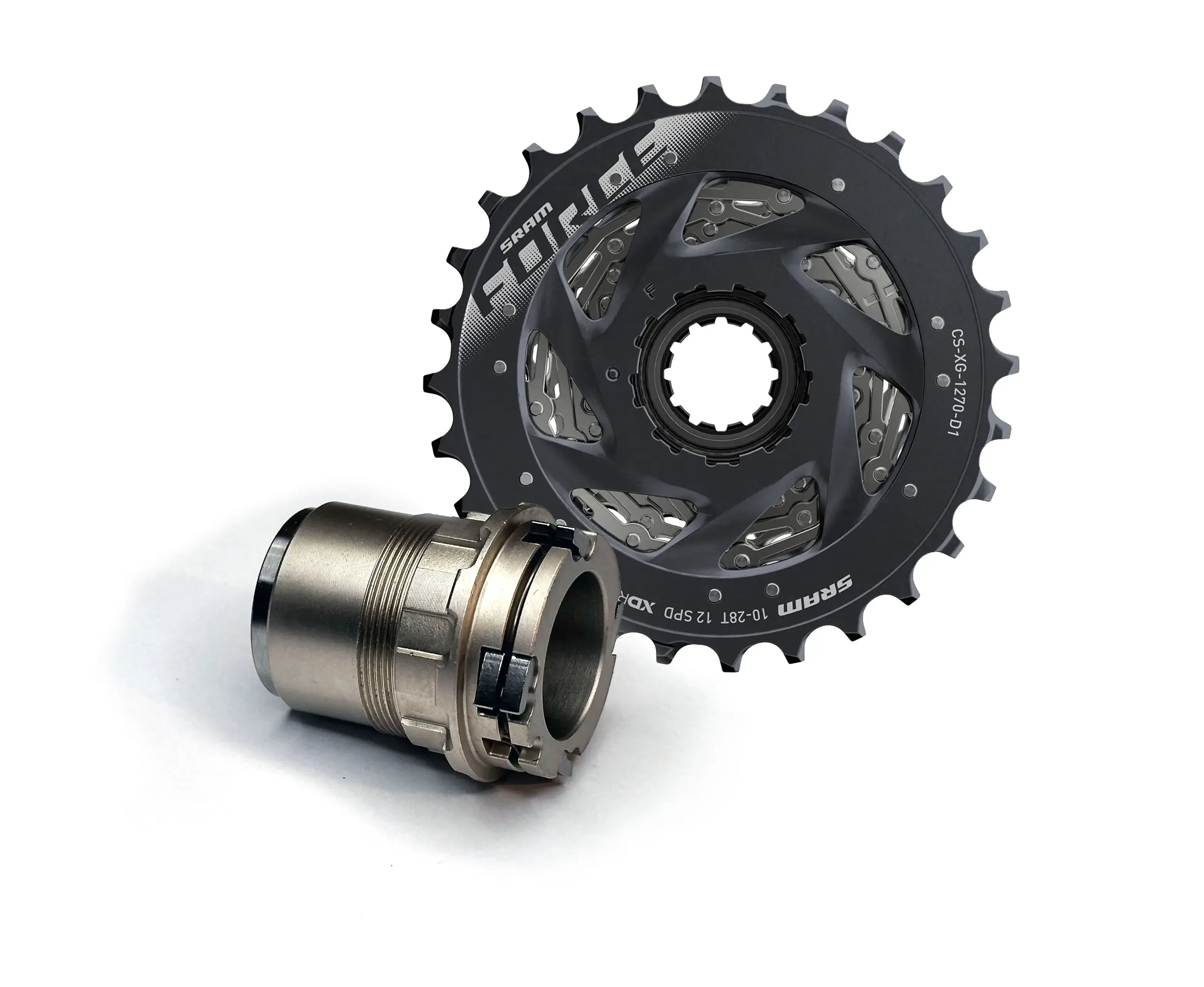 bębenek XDR + kaseta SRAM 12-speed