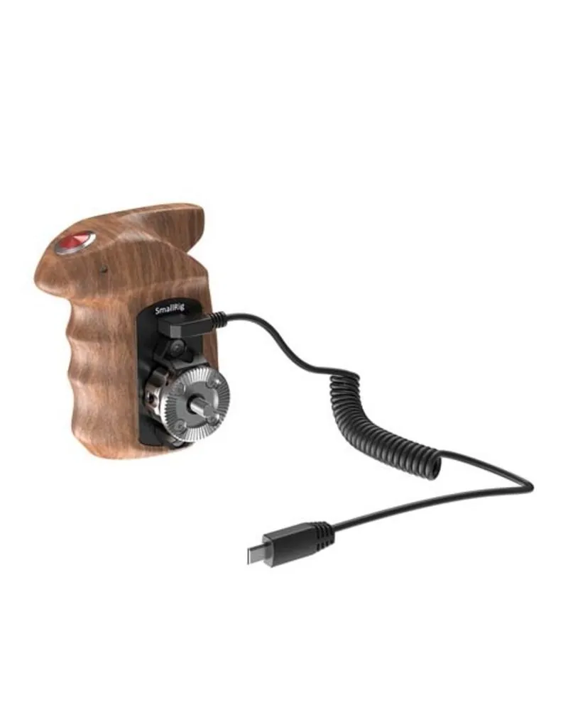 SmallRig Right Side Wooden Hand Grip with Record Start/Stop Remote Trigger