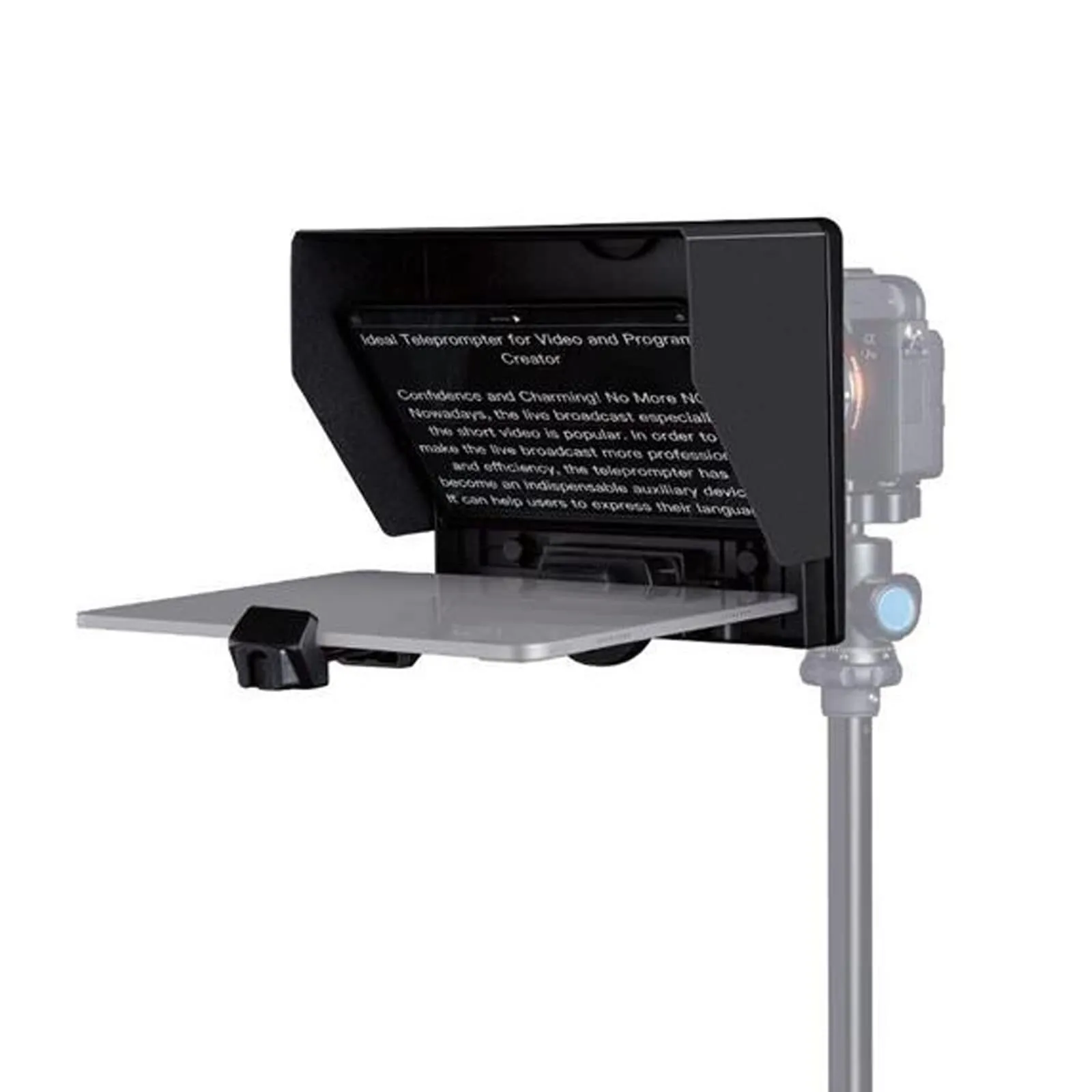 FeelWorld TP10 Portable Folding Teleprompter for Smartphone/Tablet/DSLR (10")