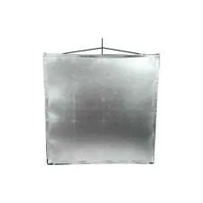 Matthews RoadFlag Fabric, Silver Lame - 48x48
