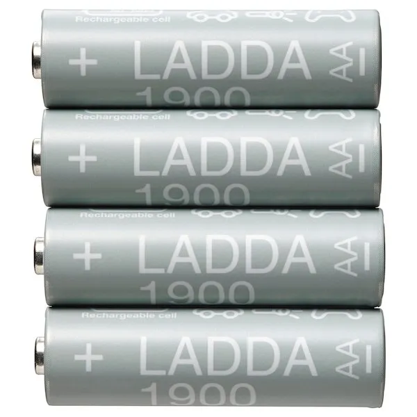LADDA Rechargeable AA battery set