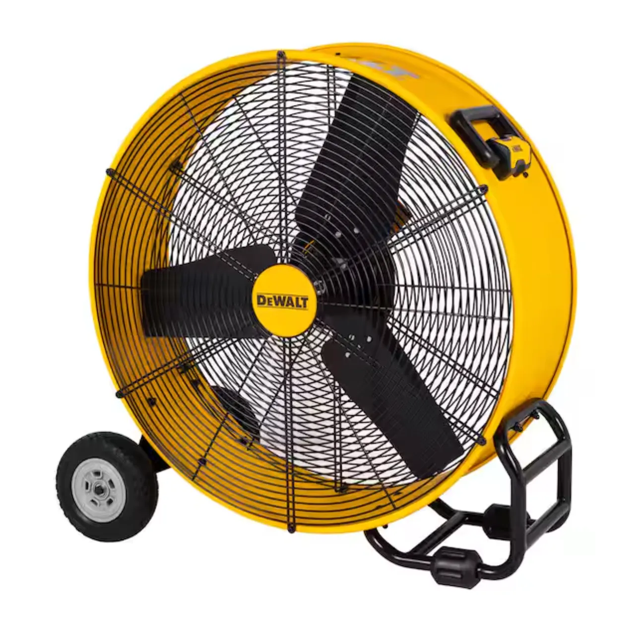 30 in. Yellow 3 Speed Drum Fan Rental
