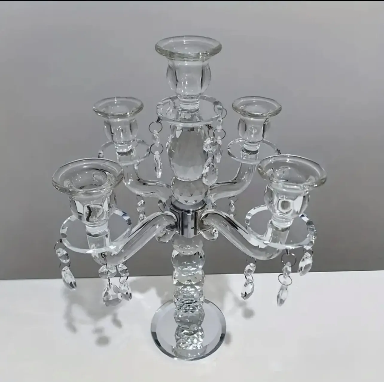 Elegant Crystal Candle Holder-perect for wedding decor