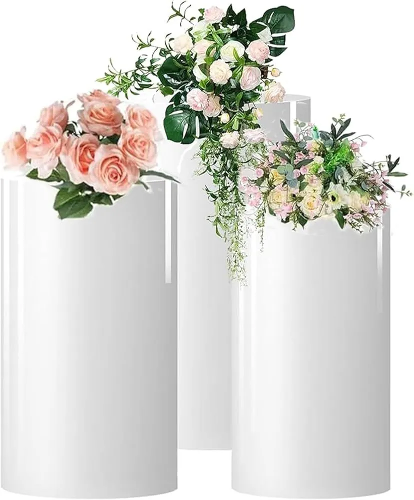 Cylinder Polyvinyl Pedestal stand