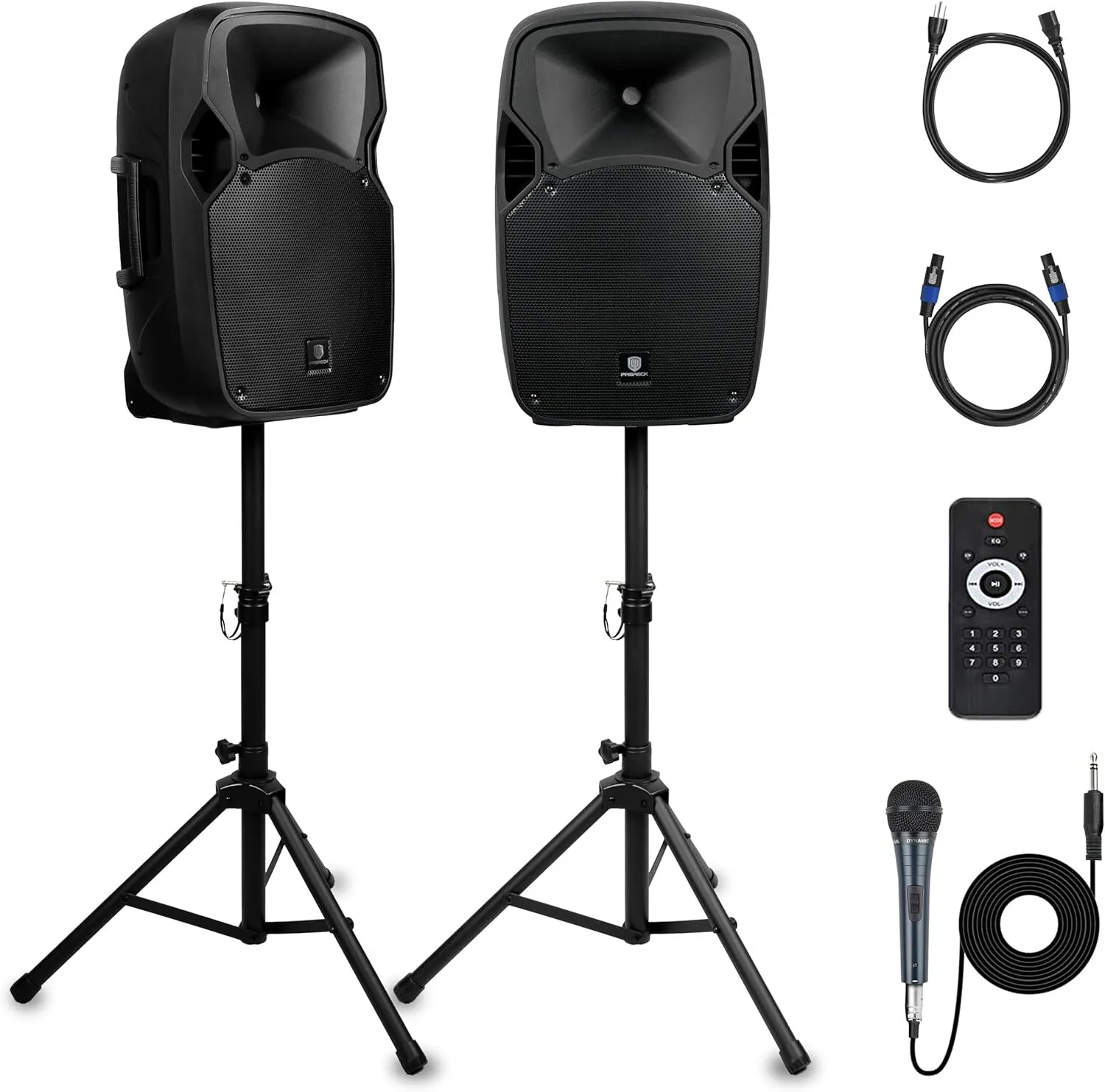 12-Inch 1000 Watts Powered PA Speaker System