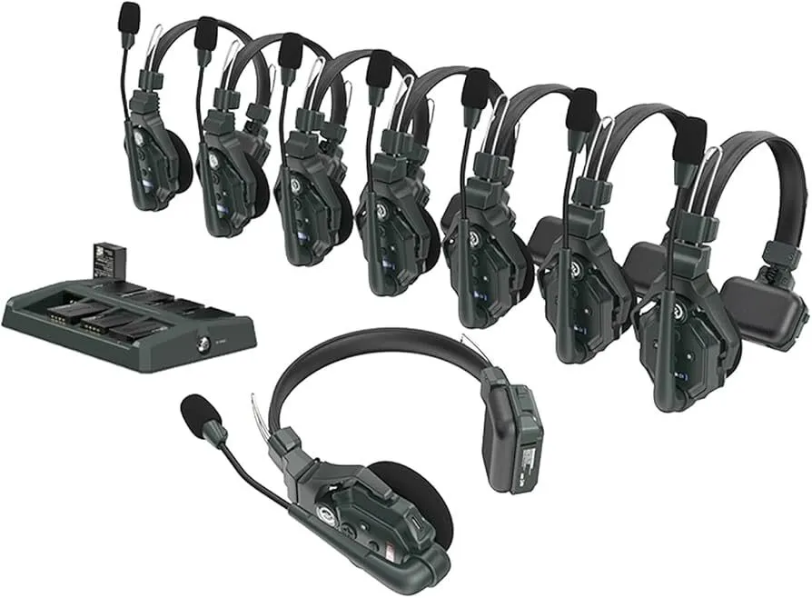 Hollyland Solidcom C1 Wireless Single-Ear Headset (Noise Cancellation) Set of 8