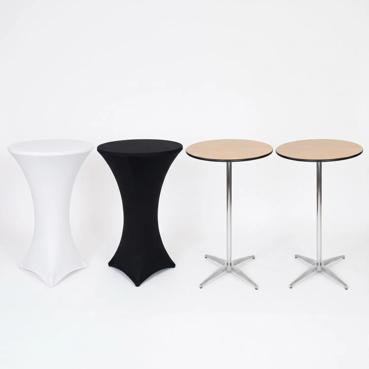 Cocktail Table Set – 4 Tables (36") with Covers