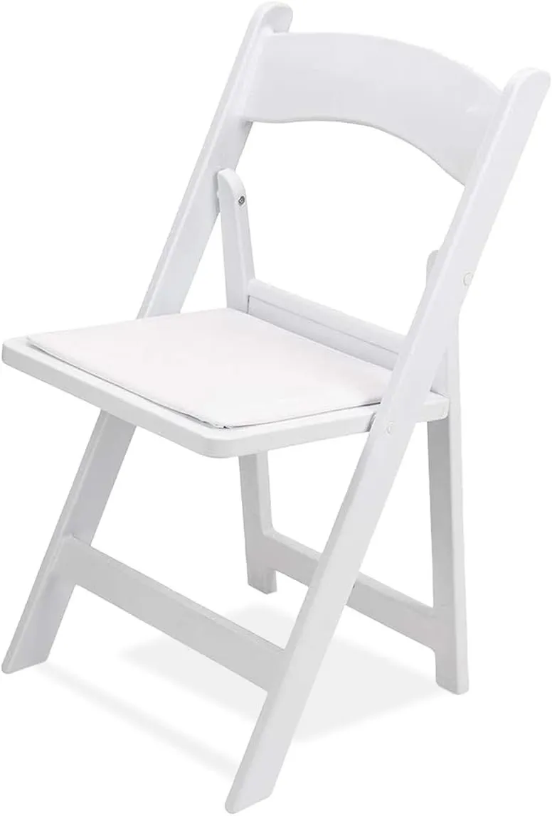 White Resin Folding Chair