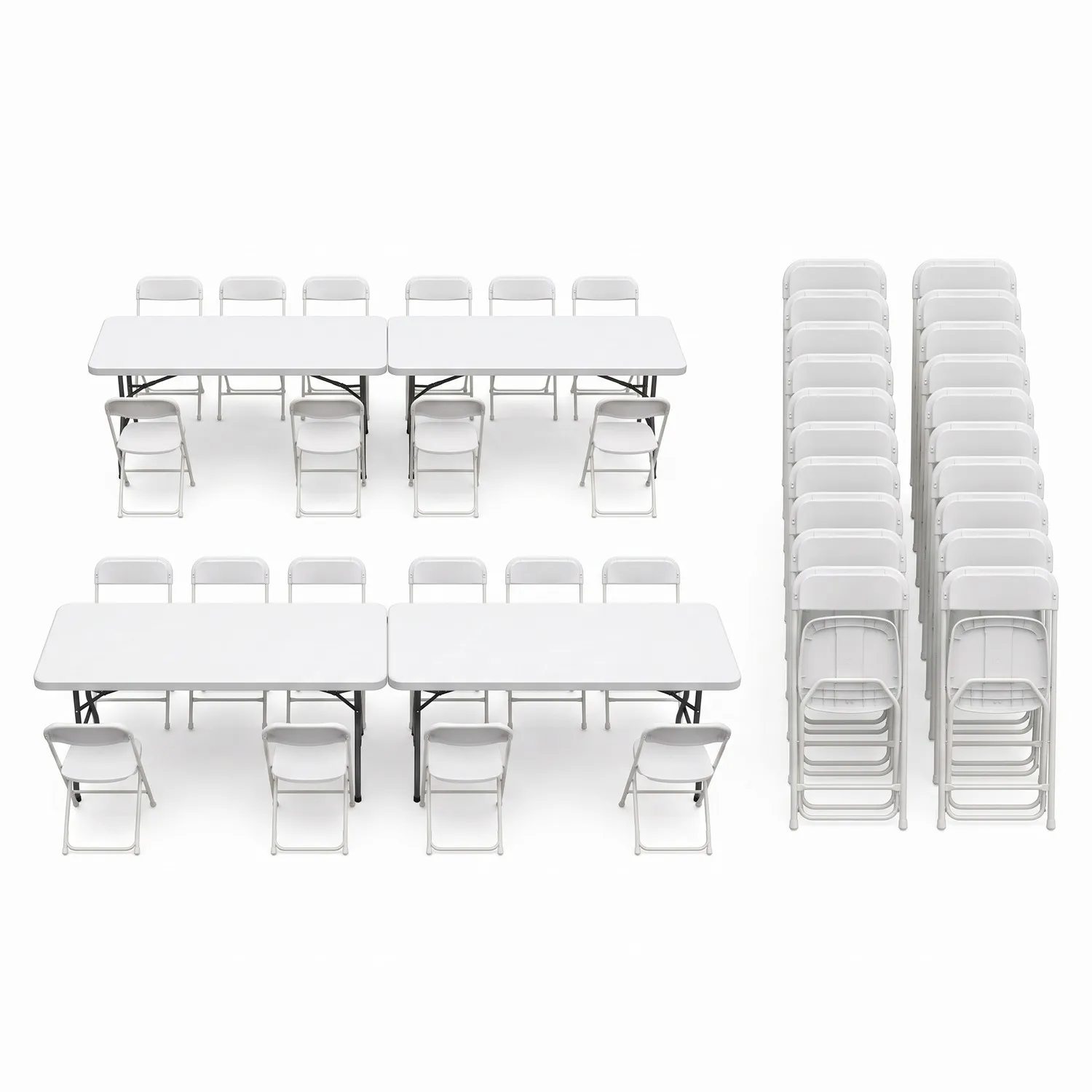 Table & Chair Package – 4 Tables + 40 Chairs