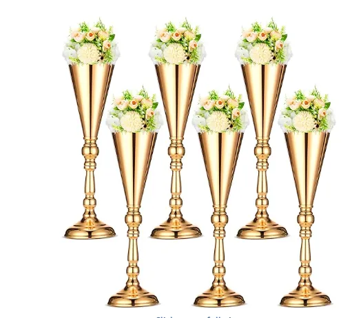 Gold Flower Vase
