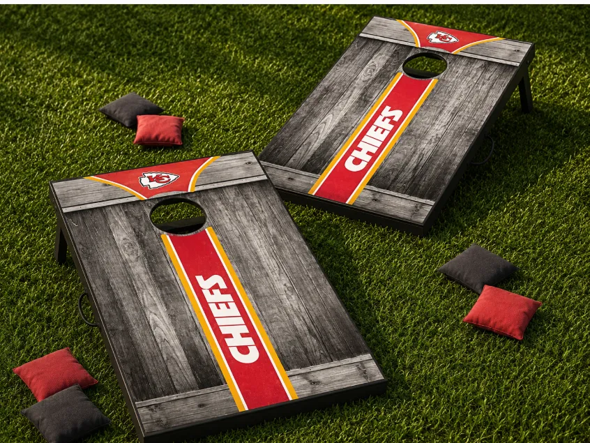 Chiefs Corn Hole (Set of 2 Boards + Bags) 