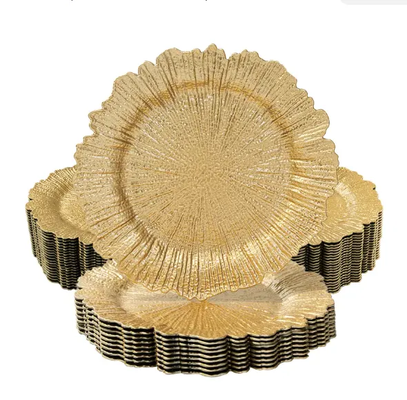 Gold Charger plate - Reef Plate 