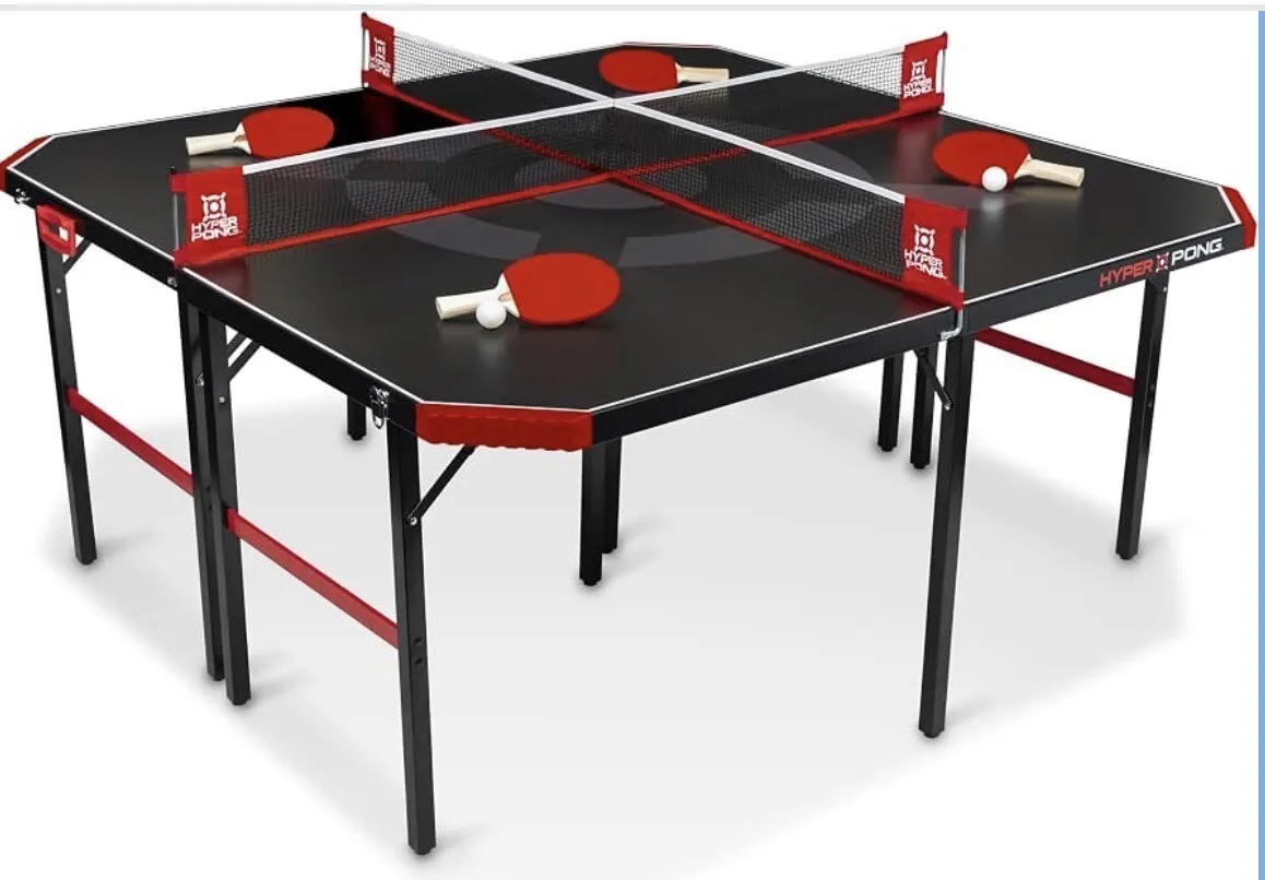 4-Player Ping Pong Table