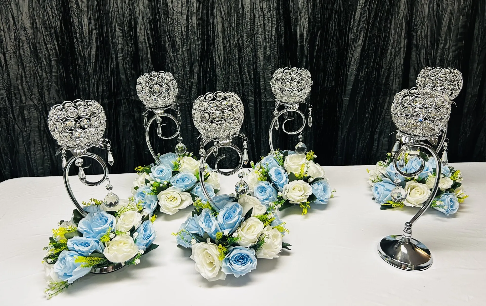 Silver Centerpiece Candelabra 