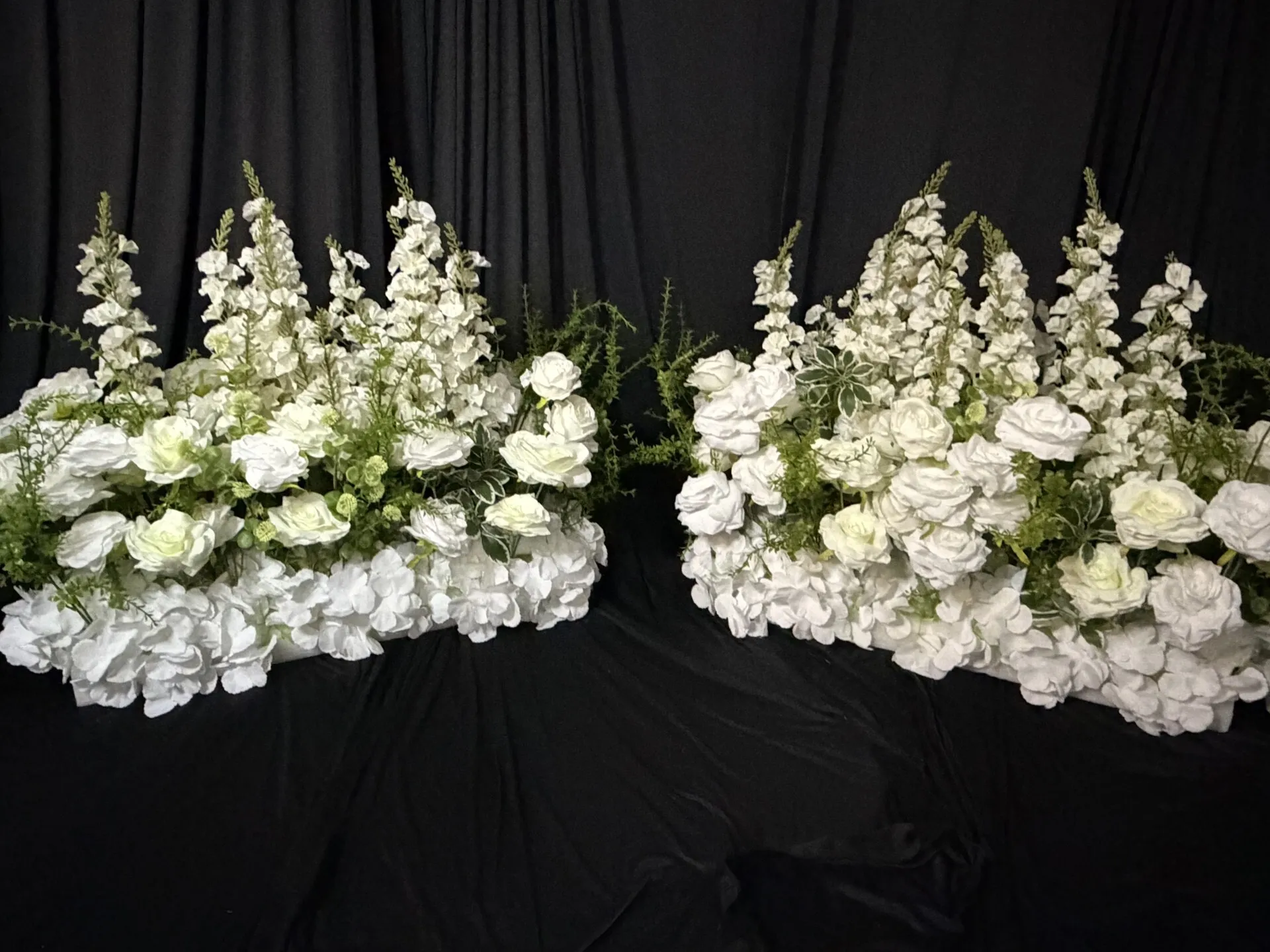 Enchanted Garden Aisle Floral Arrangements