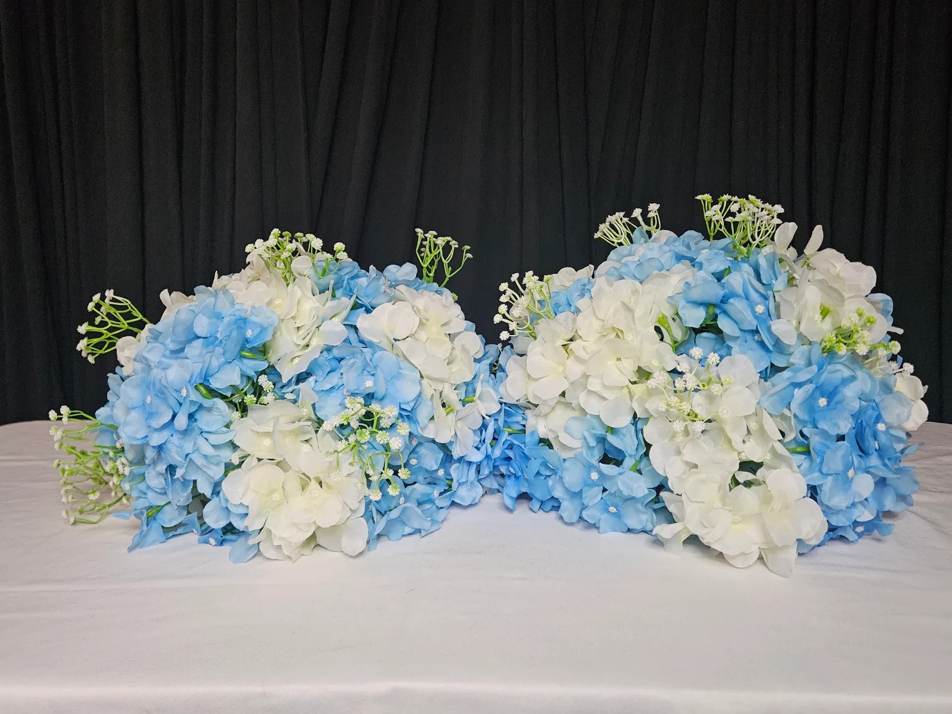 Blue & White Floral Table Centerpiece Arrangement