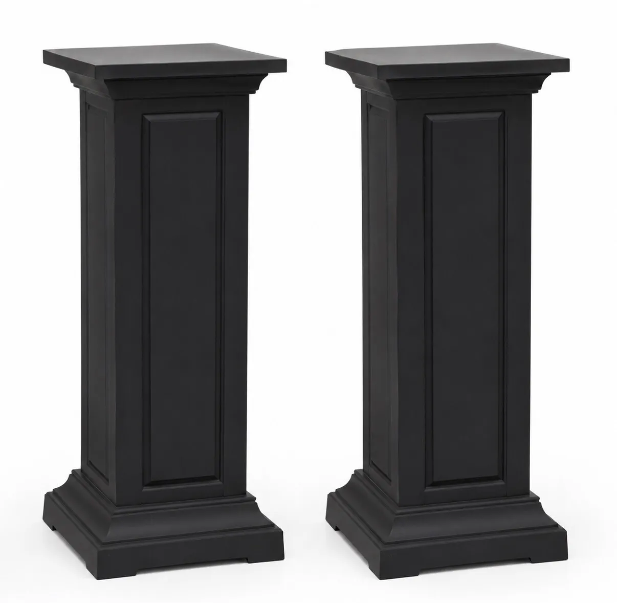Black Decorative Pedestal Pair