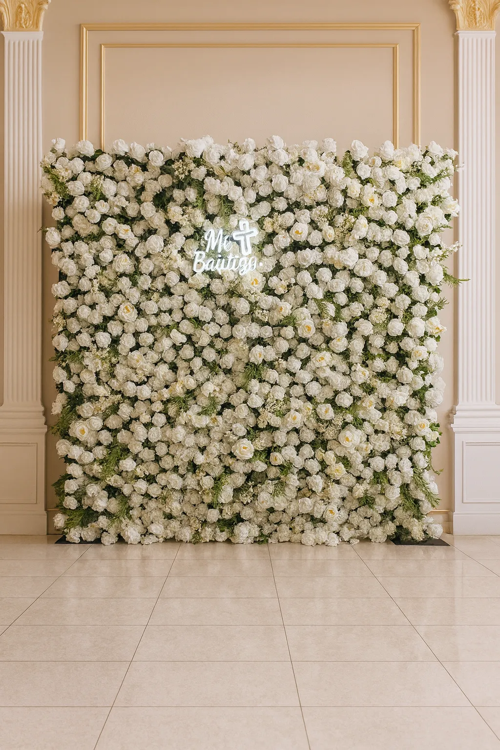 White Flower Wall
