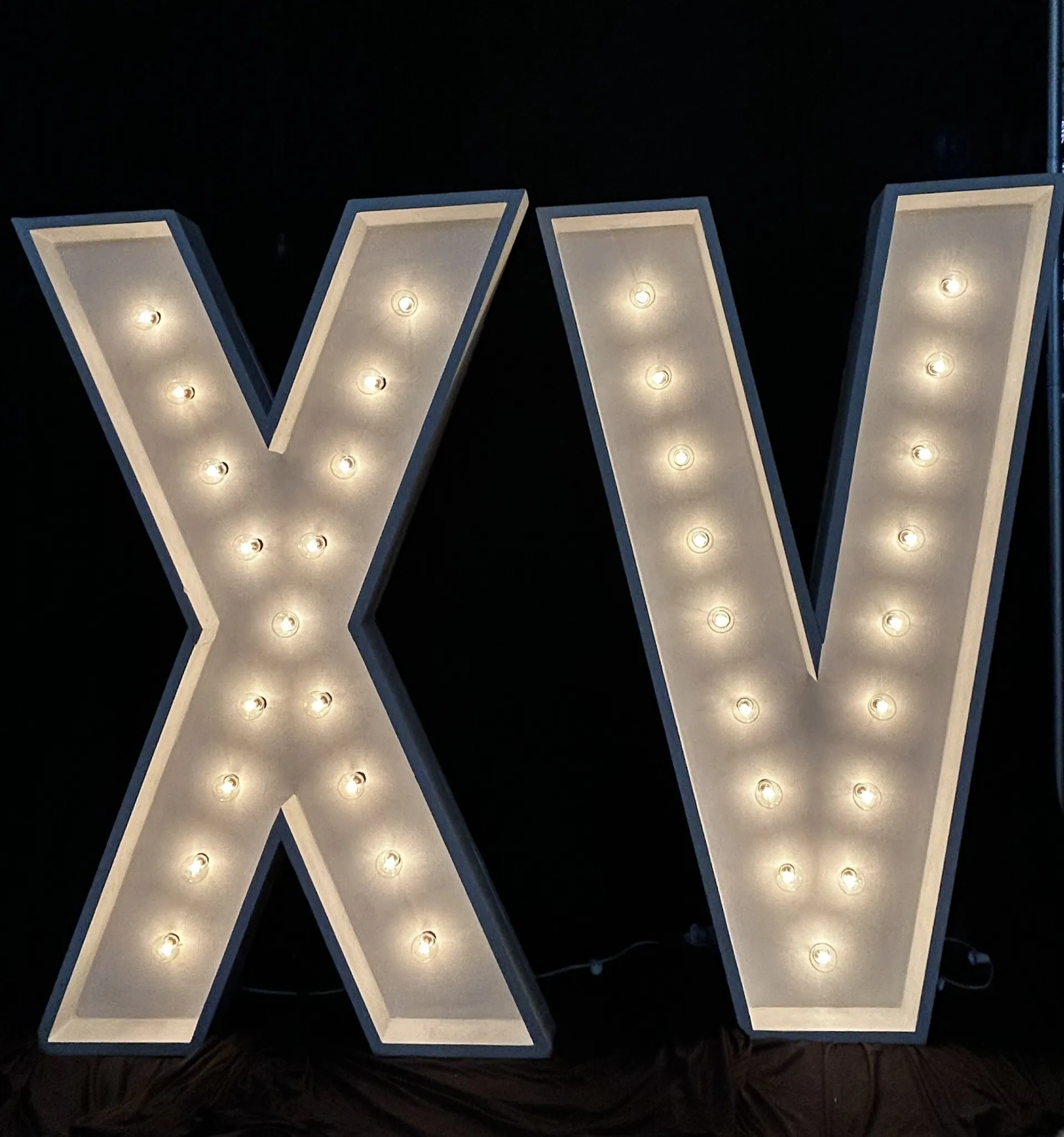 5ft XV Marquee Letters set