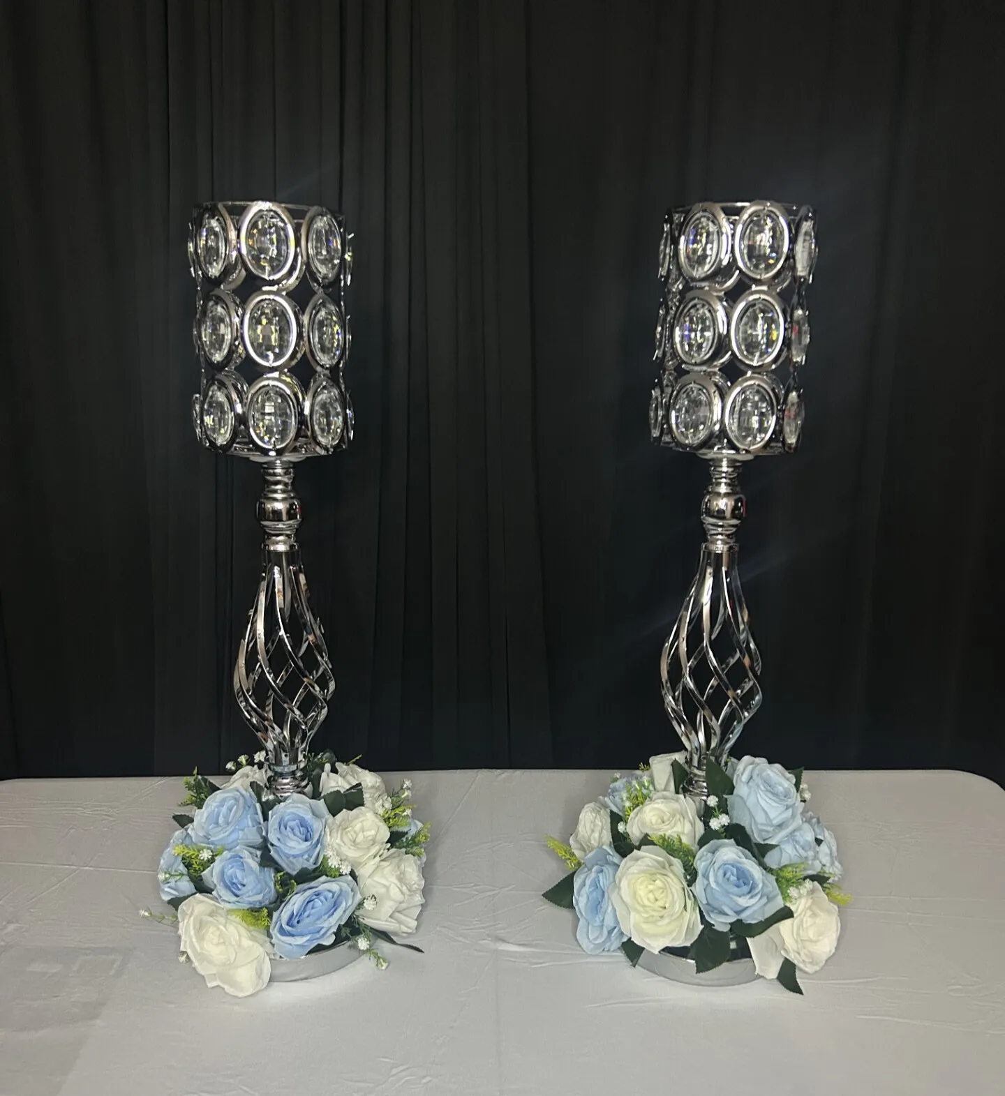 Crytal Vase Centerpiece 