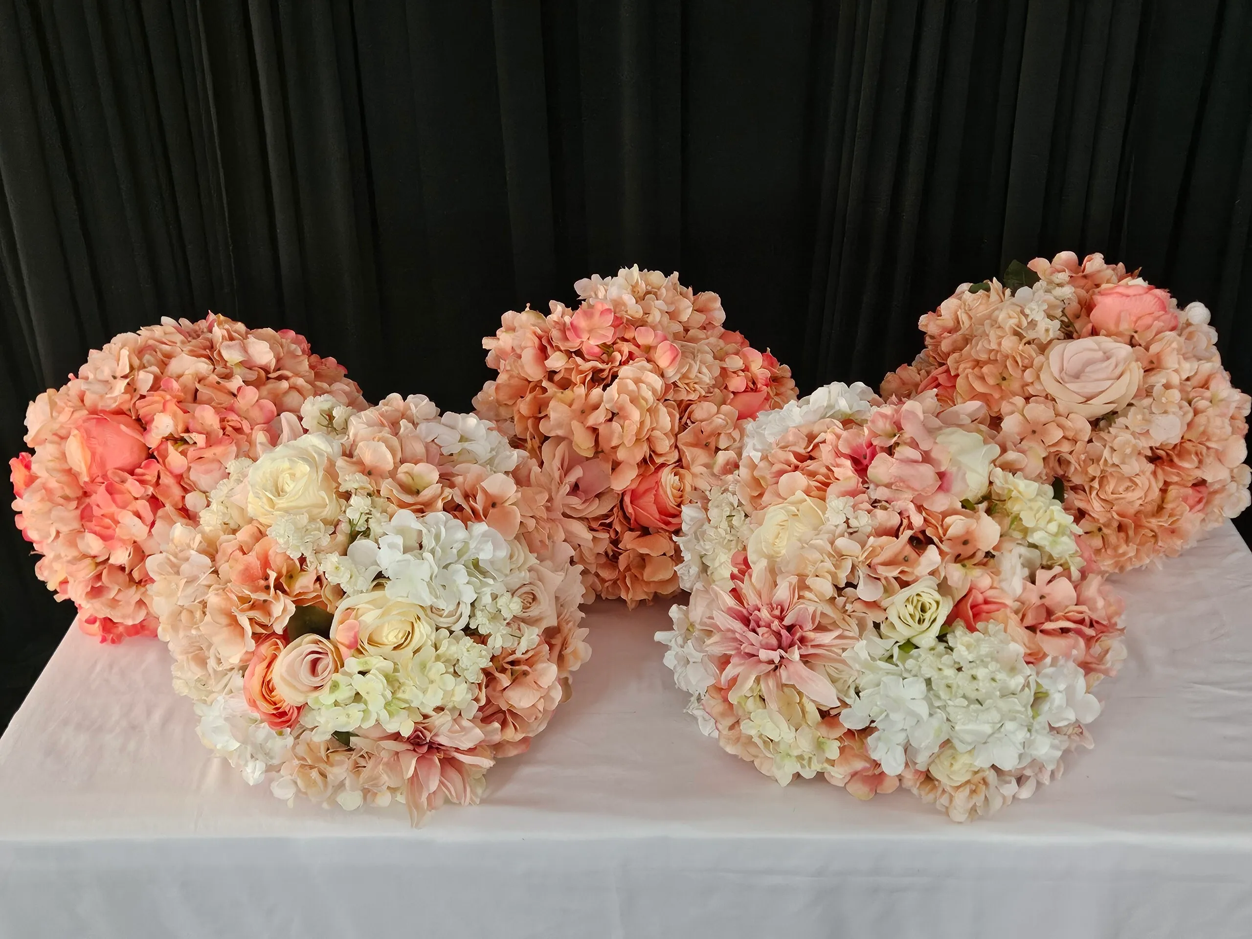 Blush Floral Centerpiece Toppers