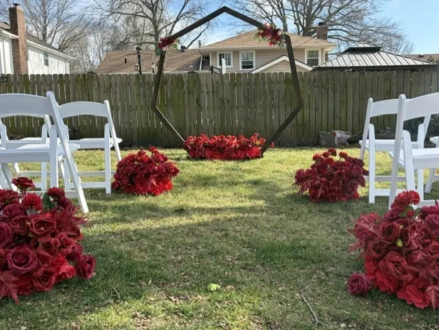 Romantic Red Event Floral Package