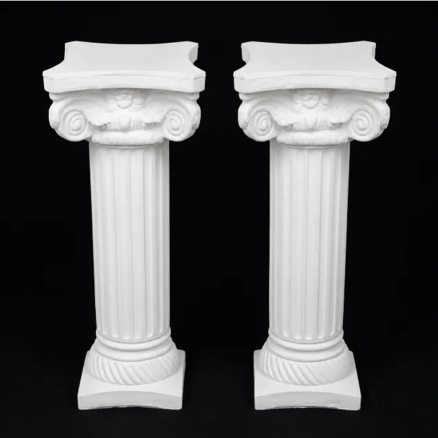 White Decorative Pedestal Column– 34"