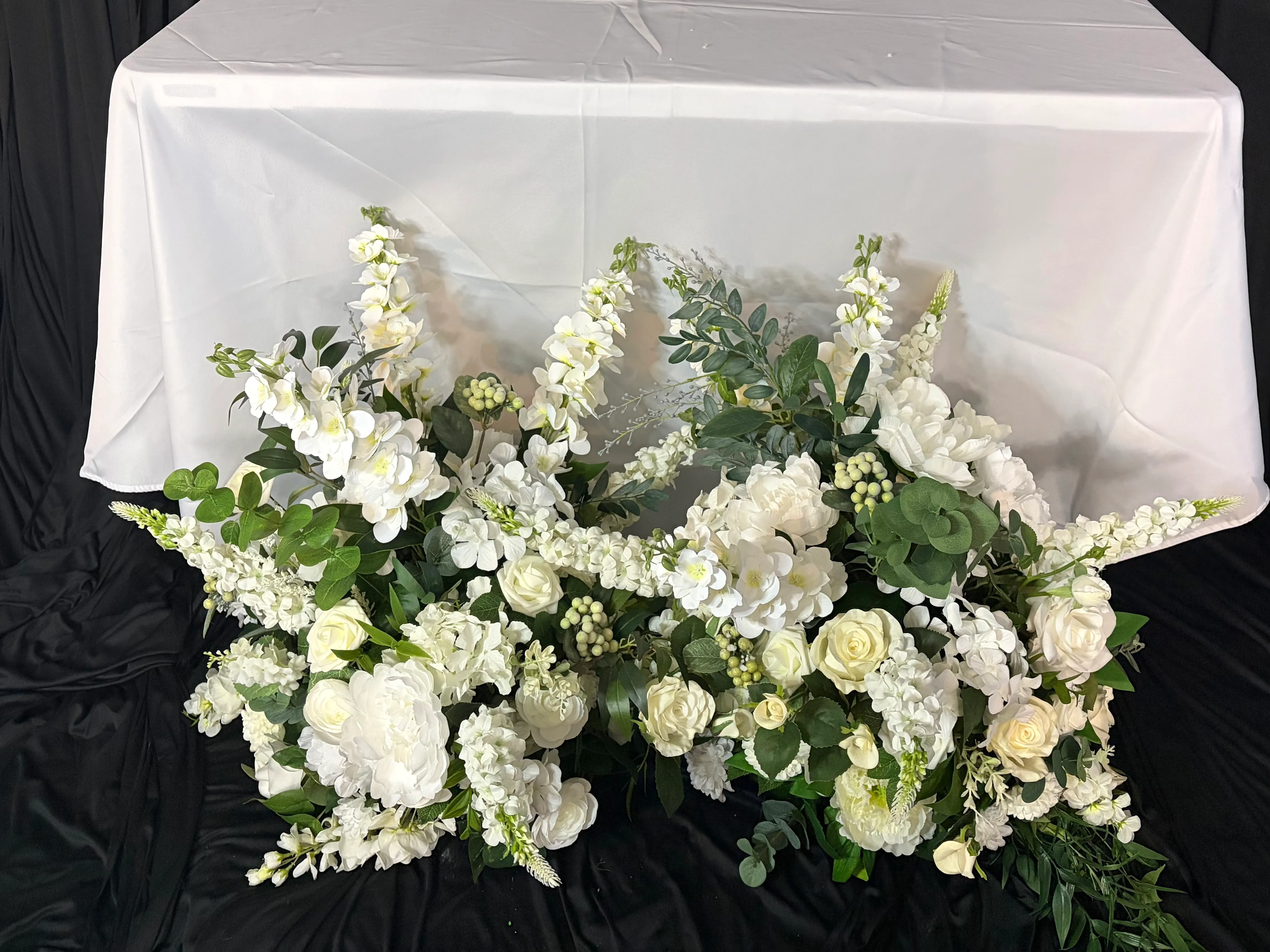 White Floor Floral Arrangement - 24"