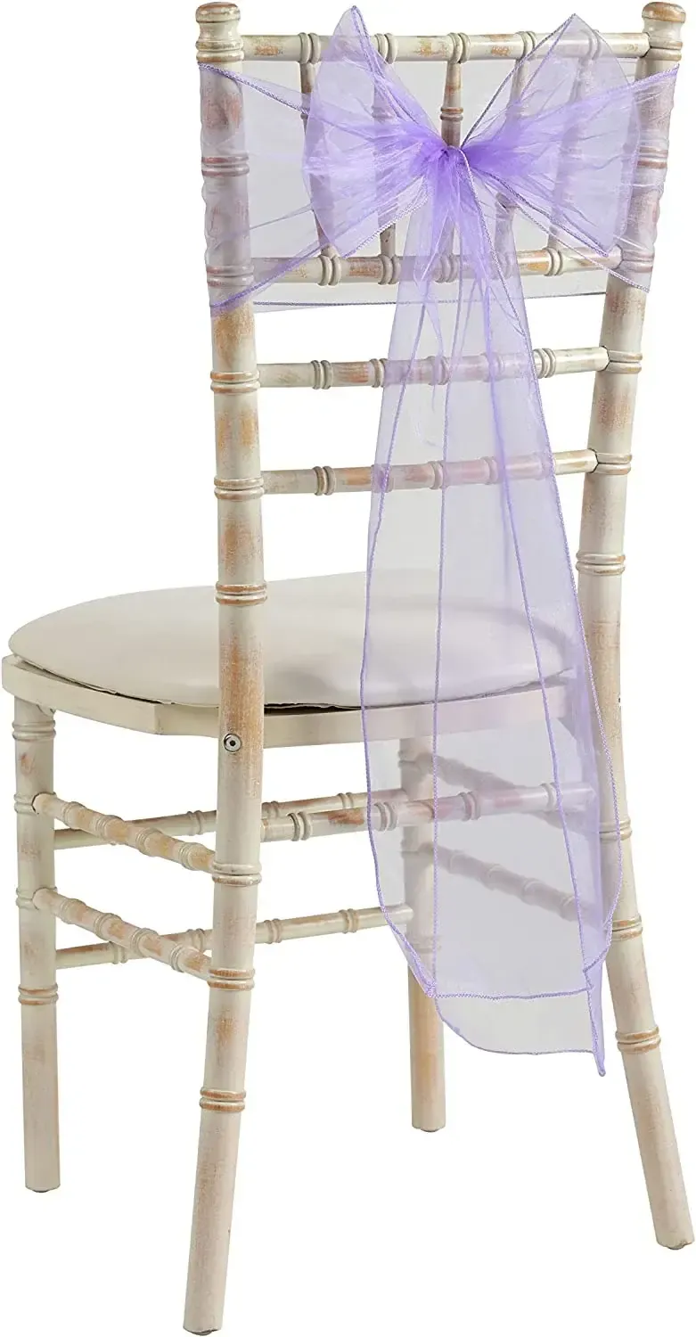 Organza Chair Sash - Lilac