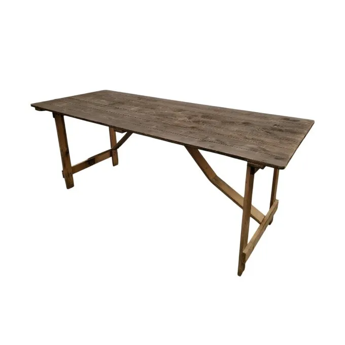 6ft Rustic Trestle Table