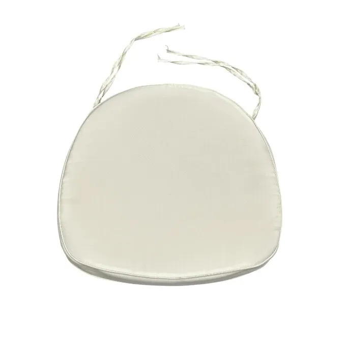 Ivory Tie-on Seat Pad / Cushion for Crossback Chairs