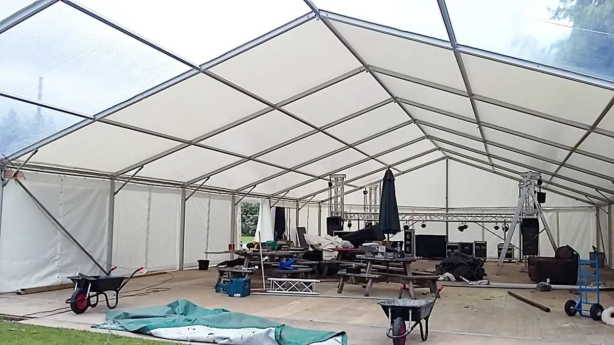 6m x 24m marquee (with side walls)