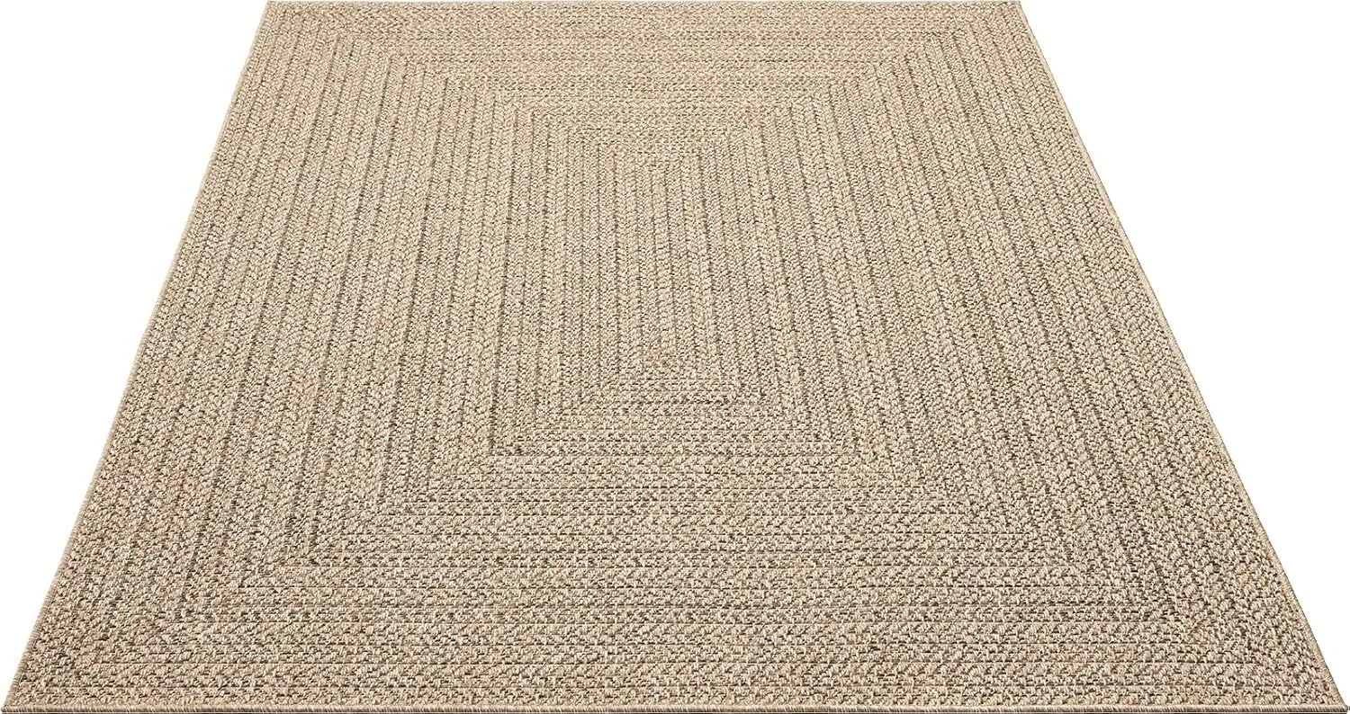 Outdoor & Indoor Jute-Look Picnic Rug