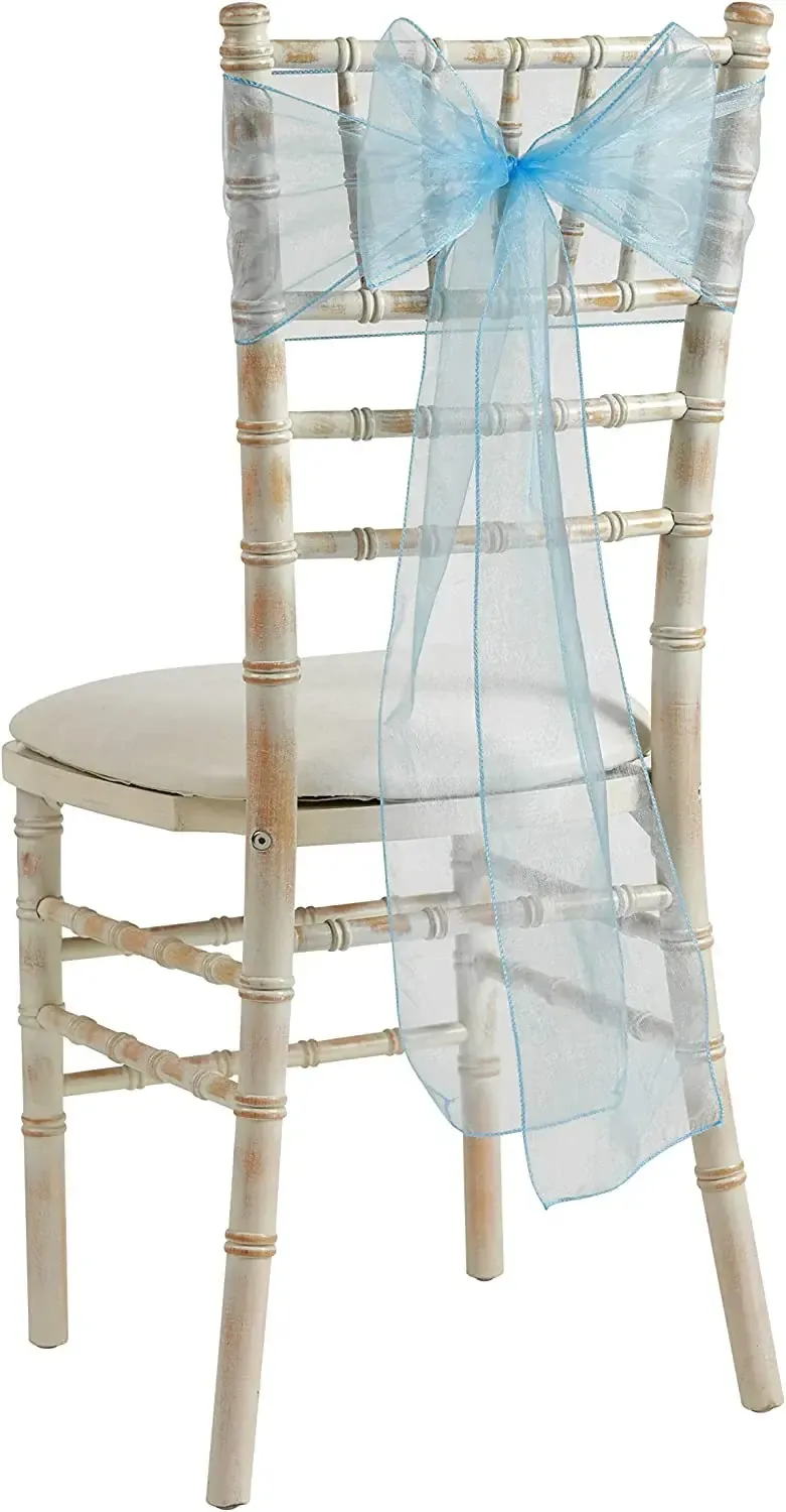 Organza Chair Sash - Baby Blue
