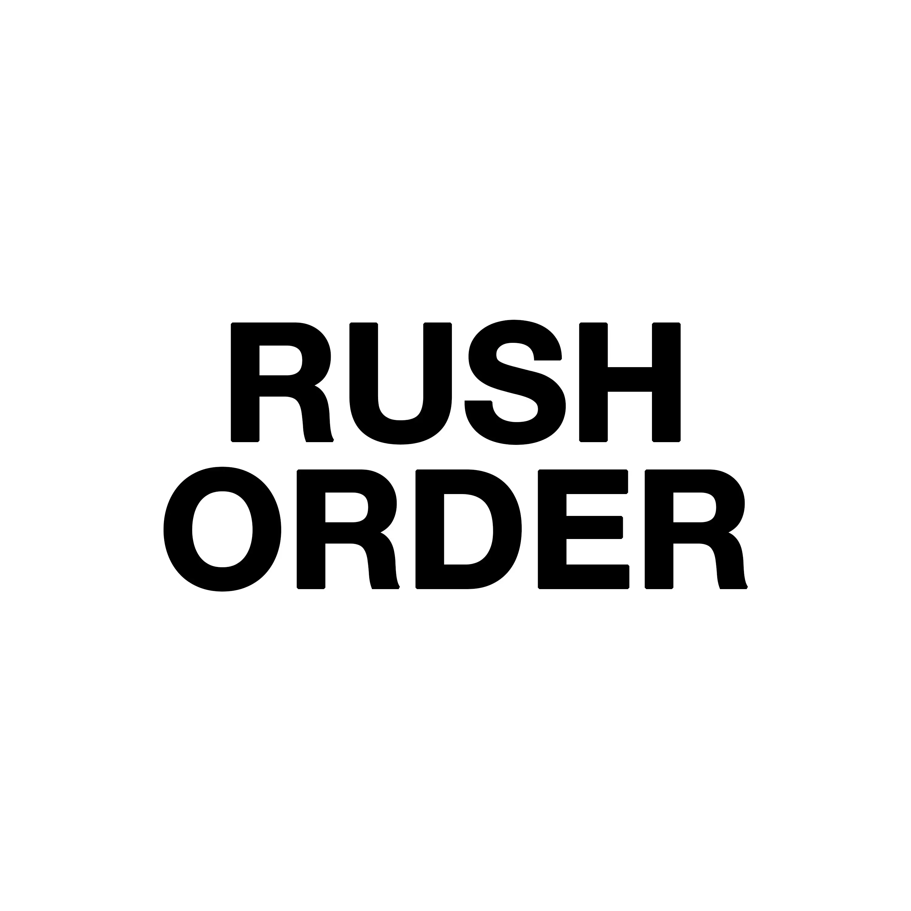 Rush Order Service